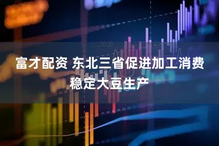 富才配资 东北三省促进加工消费稳定大豆生产